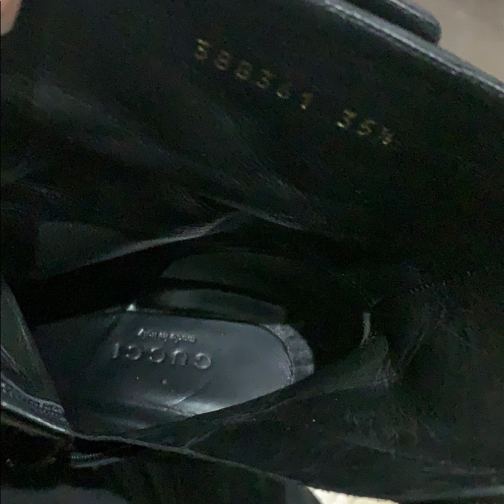 Gucci Black Rooney Horsebit Ankle Suede Boots - Picture 7 of 8